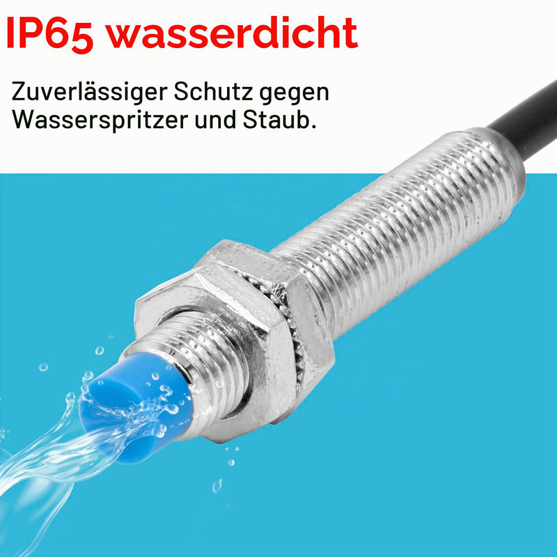 Heschen M8 Inductive Proximity Sensor Switch Non Shield Type, LJ8A3-2-Z/BY, Detector 2 mm 10-30VDC 200mA 3-Wire (PNP NO) PNP NO