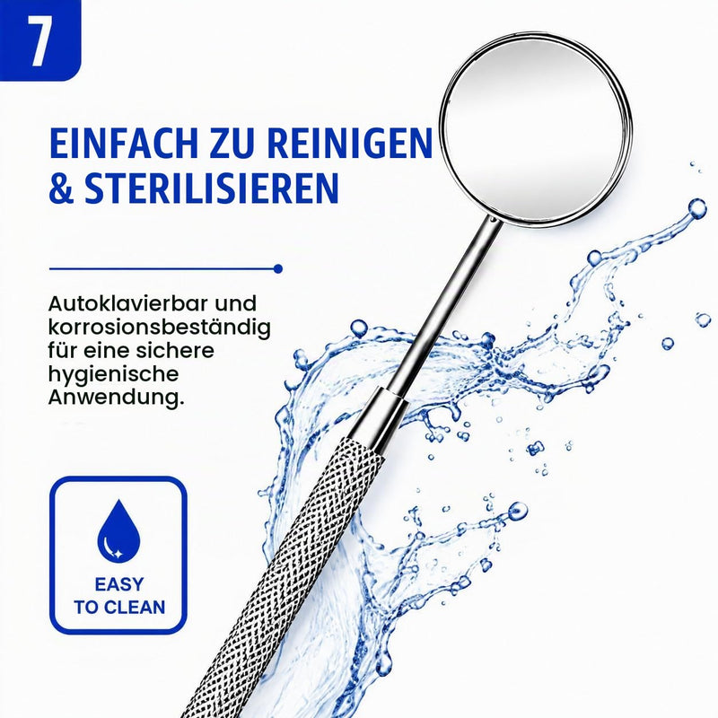 YSCARE Mouth Mirror Mouth Tooth Mirror Inspection Mirror Dental Care Set Oral Care Mouth Control Extension Tool Also Suitable for Eyelash Extensions Tooth Mirror Einzelspiegel