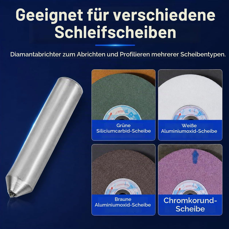 Diamond Grinding Disc Straightener 50 x 10 mm 0.4 Carat Diamond Dressing | Single-point sanding discs dresser dressing tool for precise dressing of grinding disc for sanders