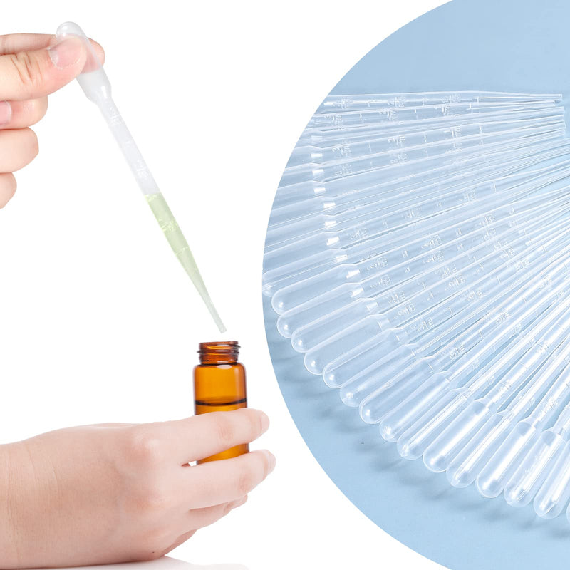 [Australia - AusPower] - 300PCS 3ML Plastic Transfer Pipettes, YSSHUI Disposable Pipette Transfer Pipettes for Essential Oil Pipette Makeup Tool 