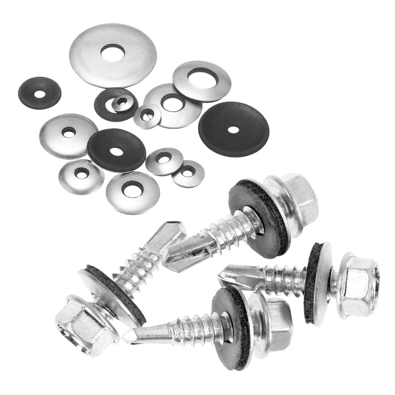 [Australia - AusPower] - 10-Pack EPDM Bonded Sealing Rubber Washers, 304 Stainless Steel 5/16" x 1-1/4" OD Neoprene Rubber Washers Gasket for Bolts/Screws/Machinery/Ships/Roof 5/16" x 1-1/4" 10 