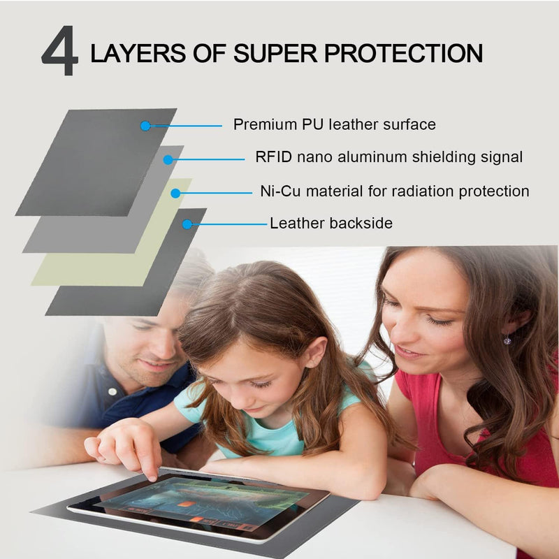 EMF Blocker Lap, Radiation Blocking Computer Pad, Protect Our Body from EMF, Radiation, Fits Laptops, Notebooks, Tablets Anti-Radiation Laptop Computer Pad (Gray, 12 * 16 in) Gray 12*16 IN