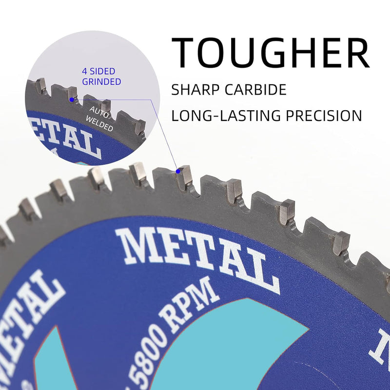 [Australia - AusPower] - LSHUZIYU 5-7/8”(150mm)-52T, Metal Cutting Circular Saw Blade, Arbor 20mm with 5/8"-10mm Washer. Compatible with Cordless Saw, Ferrous Metal, Steel Iron Bar, Sheet, Angle Cutting 5-7/8" 52T Metal 