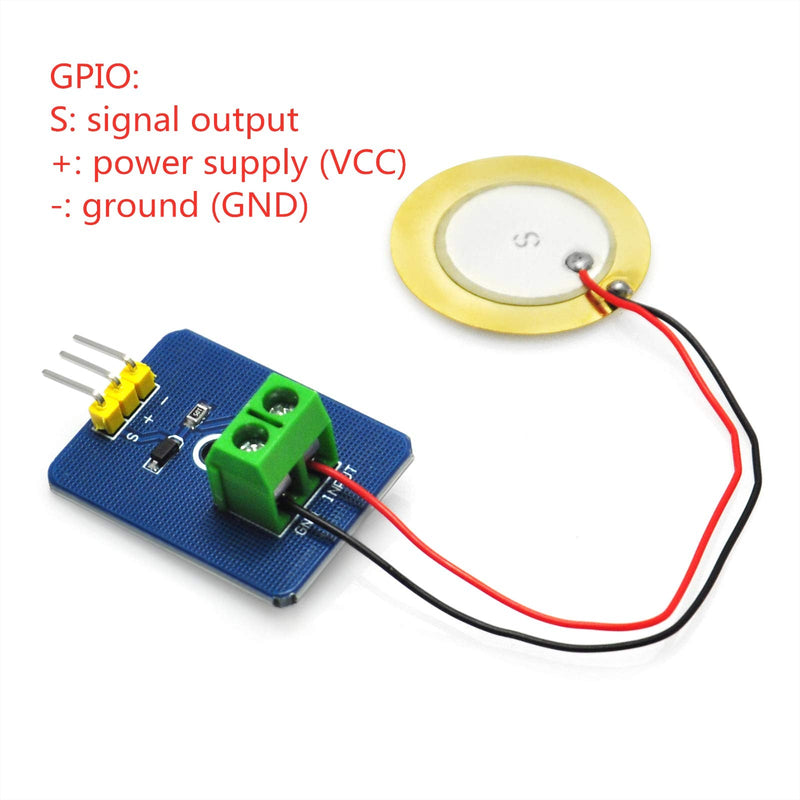 [Australia - AusPower] - Gikfun Analog Ceramic Piezo Vibration Sensor Module for Arduino DIY Kit (Case Pack of 5pcs) EK1952 