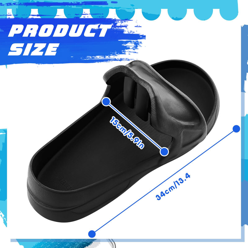 Cutecrop Concrete Finishing Shoes Slip-on Concrete Sliders for Stamping and Troweling, No Footprints, Finishing Tools Substitute to Knee Boards(Black,L) Black Large
