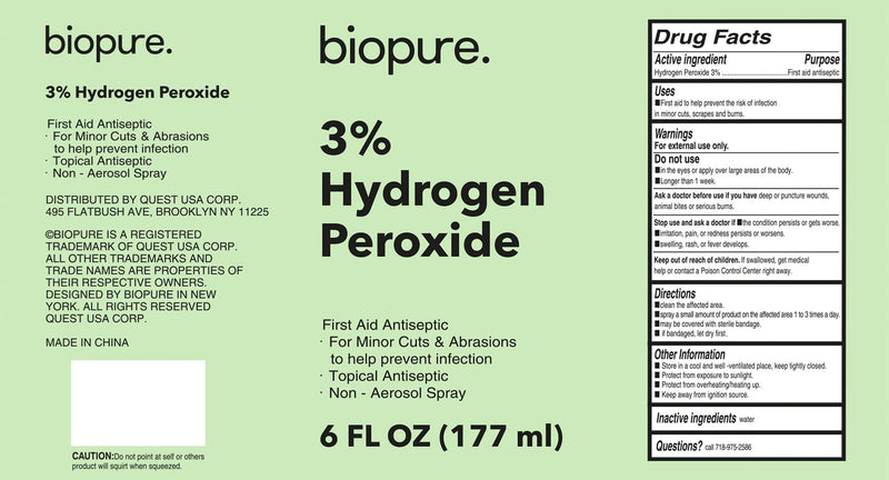 [Australia - AusPower] - 6 Fl Oz Hydrogen Peroxide Spray – Convenient Non-Aerosol Spray Bottle with 3% Hydrogen Peroxide| Hydrogen Peroxide 3% First Aid Topical Antiseptic for Minor Cuts and Abrasions (6 Fl Oz) 1 