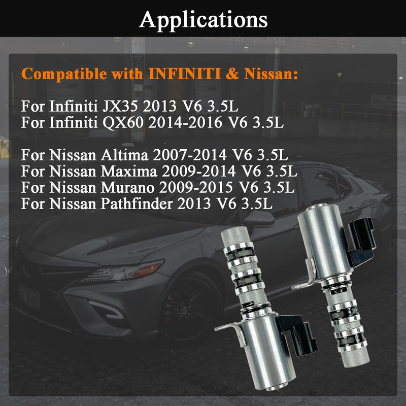 [Australia - AusPower] - Engine Variable Valve Timing Solenoid VVT Intake Exhaust Camshaft Position Actuator for Nissan Altima 07-14, Murano 09-15, Pathfinder 2013, Maxima 09-14, Infiniti QX60 JX35 3.5L, 23796AU000 23796JA10B 