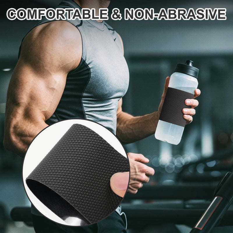 Black Rubber Grip Tape 1in x 33ft Ultra-Thin Ultra Strong Adhesive Anti-Slip Textured Tape, Waterproof Heat Resistant Wear-Resistant Non-Slip Cushion Pad for Handlec 1in×33ft