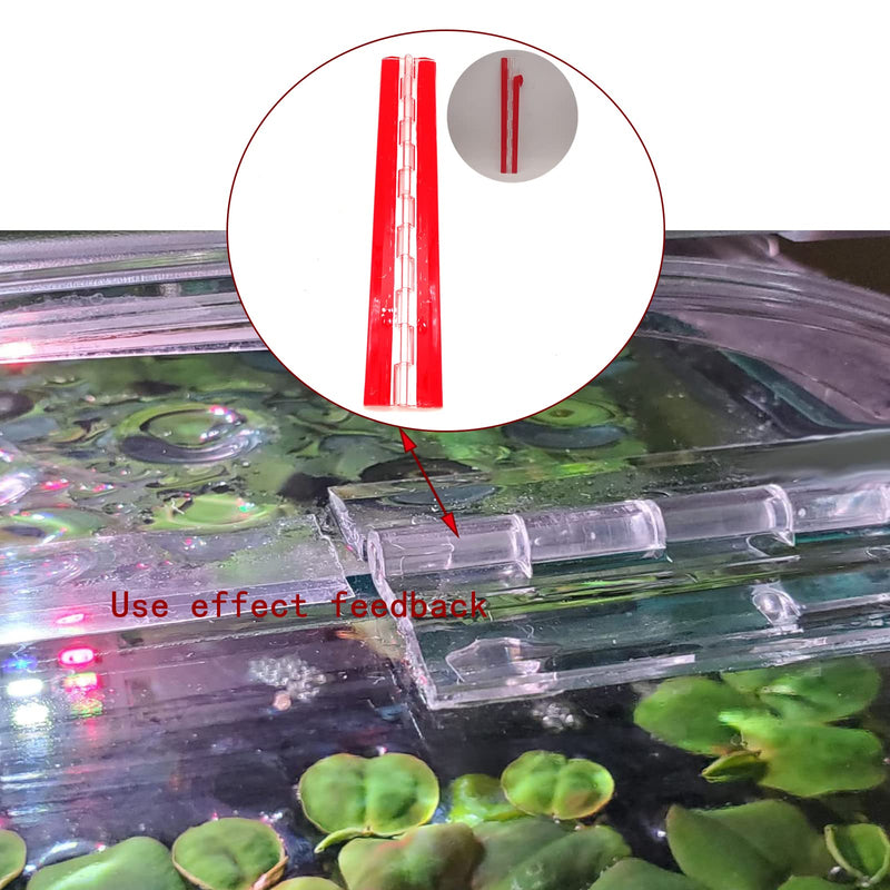 Acrylic Hinge 300mm Continuous Piano Hinge 11.8" Transparent Plastic Acryl-Hinge?Self-Adhesive?, for DIY Box, Aquarium,Golf cart Tray,Display Stand Etc.Adhesive Hinge 2Pcs 2pcs transparent