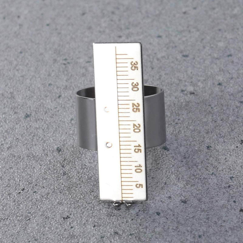 [Australia - AusPower] - Stainless Steel Gauge Finger Ruler Span Measure Scale Oral Dental Ring 