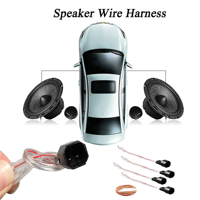 [Australia - AusPower] - RED WOLF Car Speaker Wiring Harness Adapter Connector Compatible with Ford 1998-2014, Lincoln 2003-2011, Mercury 2000-2010, Mazda 1998-2011 Vehicles Install Aftermarket Door Speaker Wire Cable Plug 