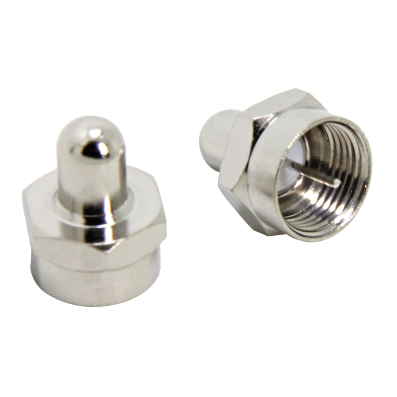 [Australia - AusPower] - Coax Cap Cover, 75 Ohm Terminator, 10-Pack, Coax Terminator Caps for Ports on Splitter, AMP, Coaxial Cable, TV Antenna, Wall Plates, Booster 
