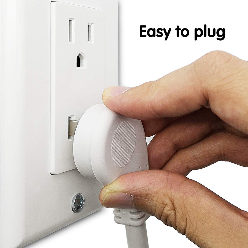 [Australia - AusPower] - FIRMERST 1875W Flat Plug 1Ft Extension Cord 15A for Kitchen Home Appliance Office White (3 Pack) 3 