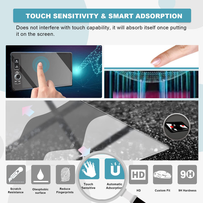 [Australia - AusPower] - CDEFG for 2023 2024 Refresh CRV Screen Protector for 2023 2024 Honda CR-V EX-L Sport Touring 9 Inch Touch Screen Protector Foils Navigation Display Screen Protective Film Tempered Glass HD Clear 2023 9IN Screen 
