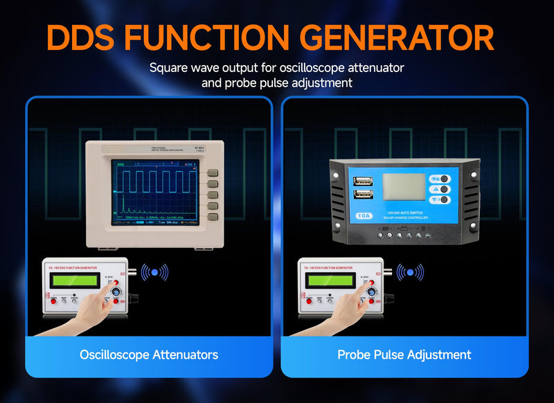 [Australia - AusPower] - FG 100 DDS Function Generator, DDS Counter, Sine Frequency 1HZ-500KHz, Counter Source Generator Meter, Used for Scan Time Calibration Coefficient of 