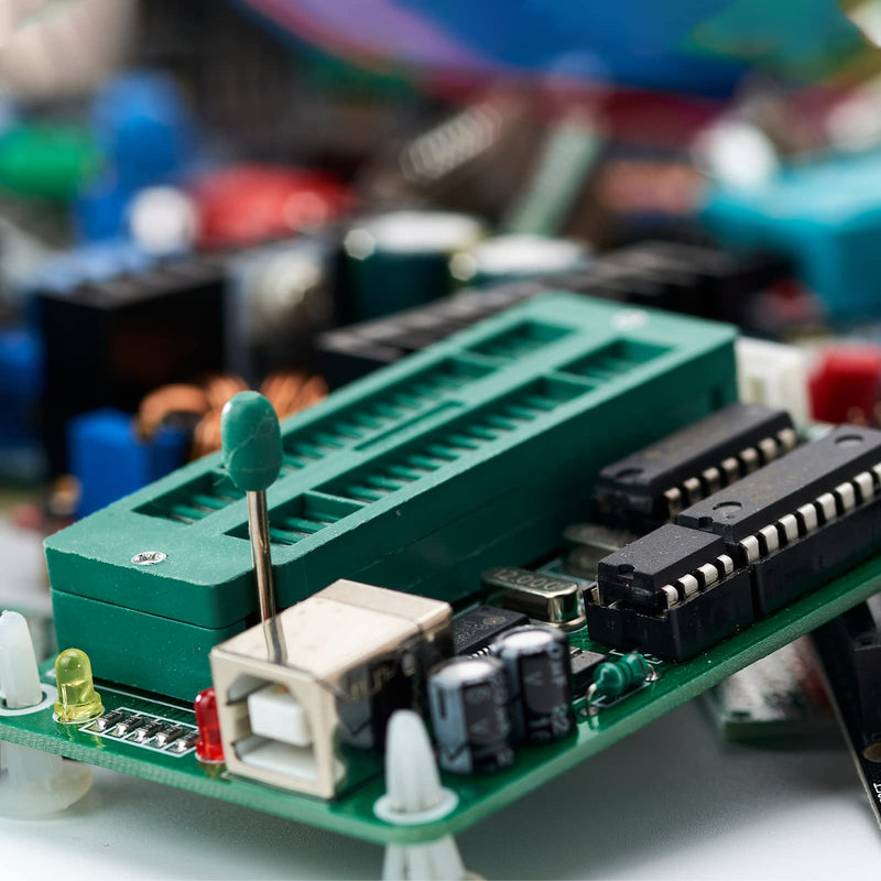 [Australia - AusPower] - PATIKIL Universal IC Test ZIF Socket 14 Pin 2.54mm Pitch for Microcontroller, Chip, Breadboard, Program IC's, 4 Pack 