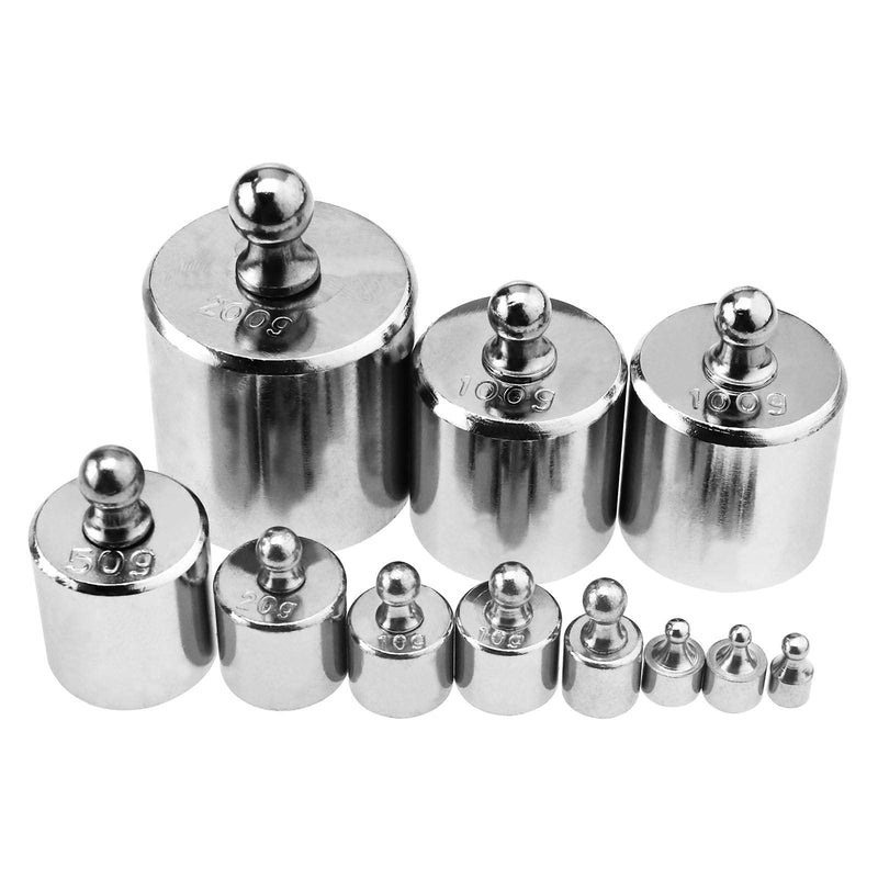 [Australia - AusPower] - 19 Pcs 10mg-200g Calibration Weight with Case for Digital Balance Scale Jewelry Science Lab 