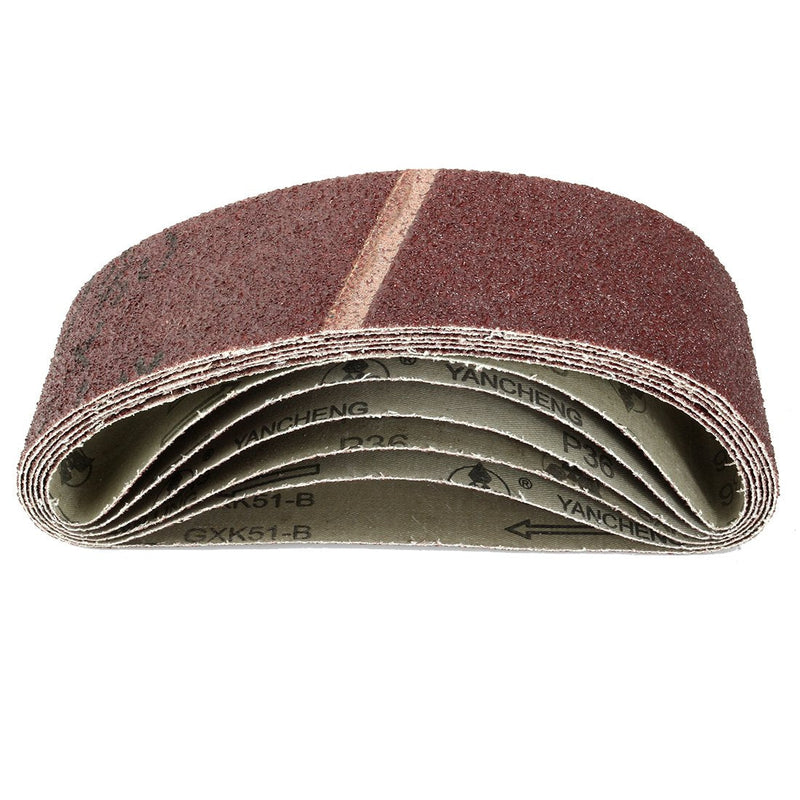[Australia - AusPower] - uxcell 3-Inch x 21-Inch Aluminum Oxide Sanding Belt 36 Grits Sandpaper Lapped Joint for Belt Sander 6pcs 