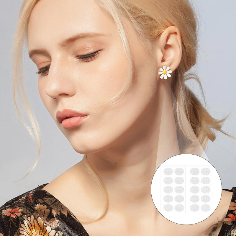 [Australia - AusPower] - Pack of 200 Earrings, Masking Sports, Ear Lobe Support Patches, Invisible, Earring Plaster, Sport, Children, Transparent Ear Plasters, Stabilising for Men and Women, Droopy Ears, Heavy Earrings 