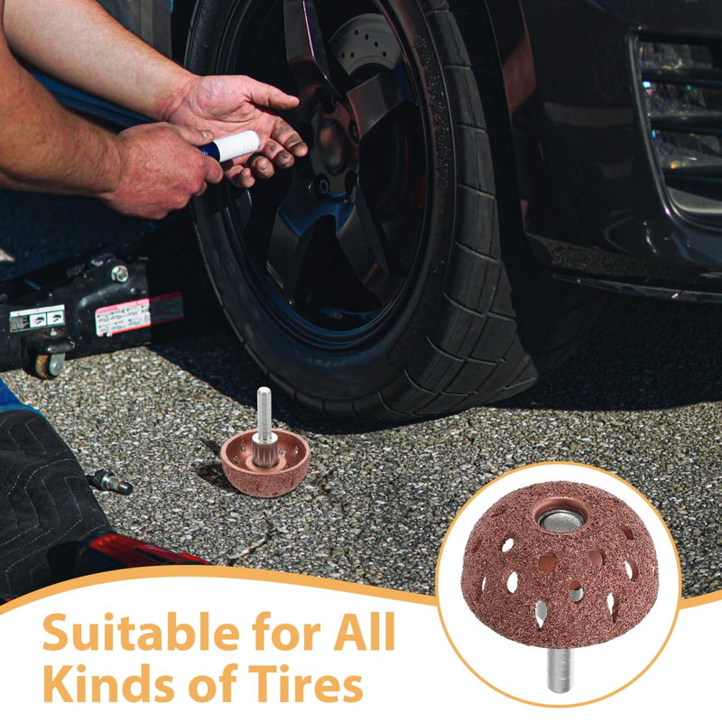 STOBAZA Tyre Repair Tool Grinding Head for Car Tyres Tyre Repair Rasp for Precise Grinding and Polishing Versatile Tyre Polisher for Quick Maintenance 1 Polishing Head 1.97 x 1.57 x 1.57 Inches