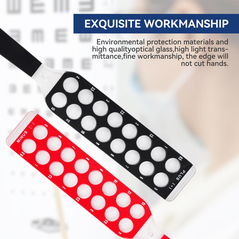 [Australia - AusPower] - Optical Retinoscopy The Quick Examination of Diopter of Spectacles 2 Bars 32 Lense Sphere Plastic Bar Ophthalmic Equipment Refraction Inspection +/- 0.5, 1, 1.5, 2, 2.5, 3, 3.5, 4-10, 12,15 