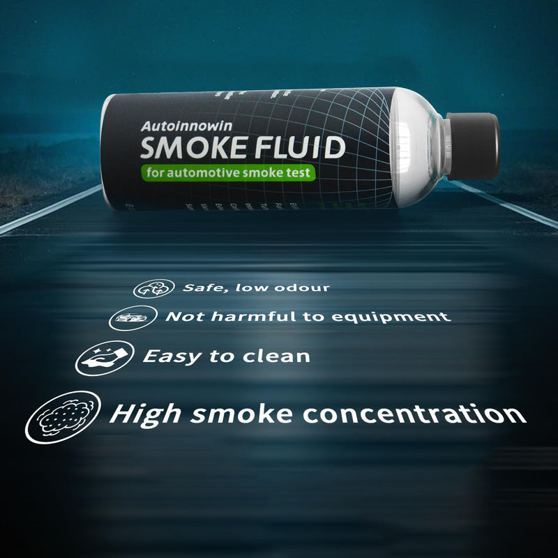[Australia - AusPower] - Smoke Fluid Solution - 8oz Automotive Smoke Machine Liquid for Evap Vacuum Smoke Diagnostic Tester, Fuel Leak Detectors 