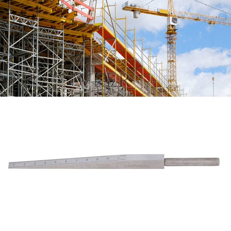 [Australia - AusPower] - 0.5-11mm Taper Gauge, Stainless Steel Welding Wedge Gap Feeler, Measures Hole & Slot Sizes 