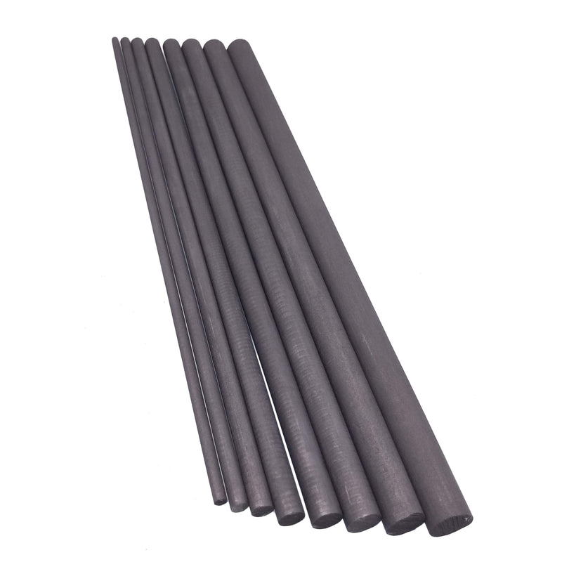 [Australia - AusPower] - CGjiogujio 8pcs Dia. 3mm-10mm L 200mm 99.99% Graphite Electrode Cylinder Rods Assortment Kit 