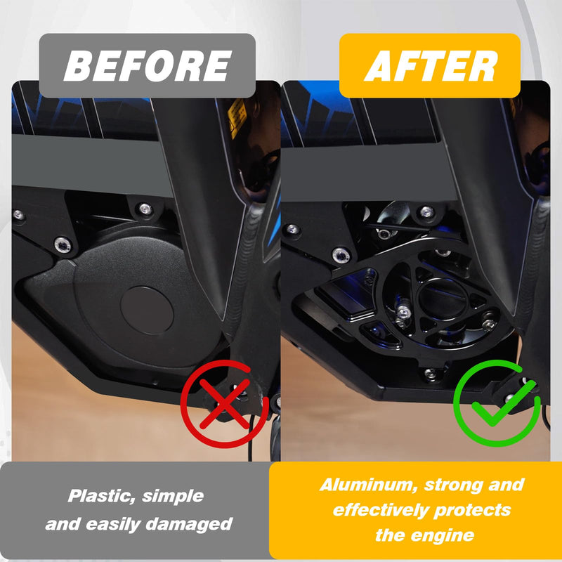 [Australia - AusPower] - CHANGCHENG Engine Case Saver Talaria Engine Cover Aluminum for Talaria Sting MX3 MX4 MX5 Electric Dirt Bike Silver 