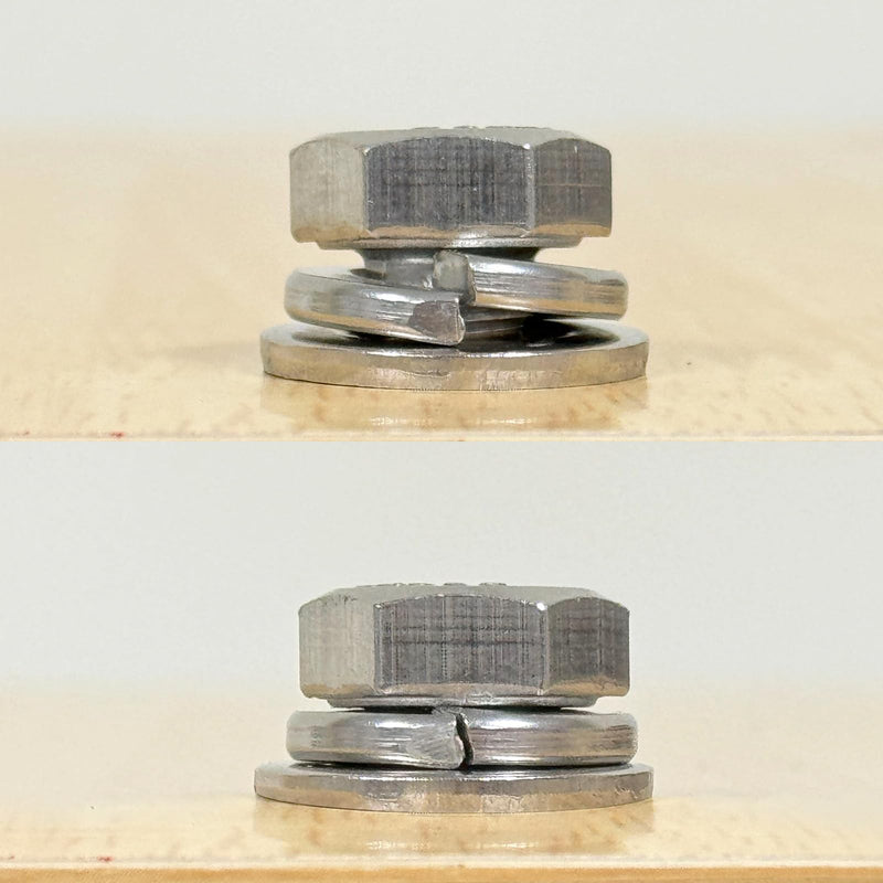 [Australia - AusPower] - 1/4" Split Lock Washer, 18-8 (304) Stainless Steel Spring Lock Washer 100PCS 1/4" Silver 100 