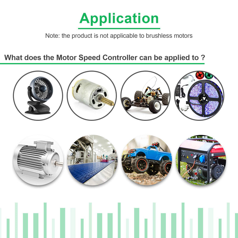 [Australia - AusPower] - DC Motor Speed Controller PWM Speed Controller DC 12V 24V 60V 500W Electric Motor Speed Control Regulator Power Wheels Speed Controller with PWM Signal Generator Driver Module 