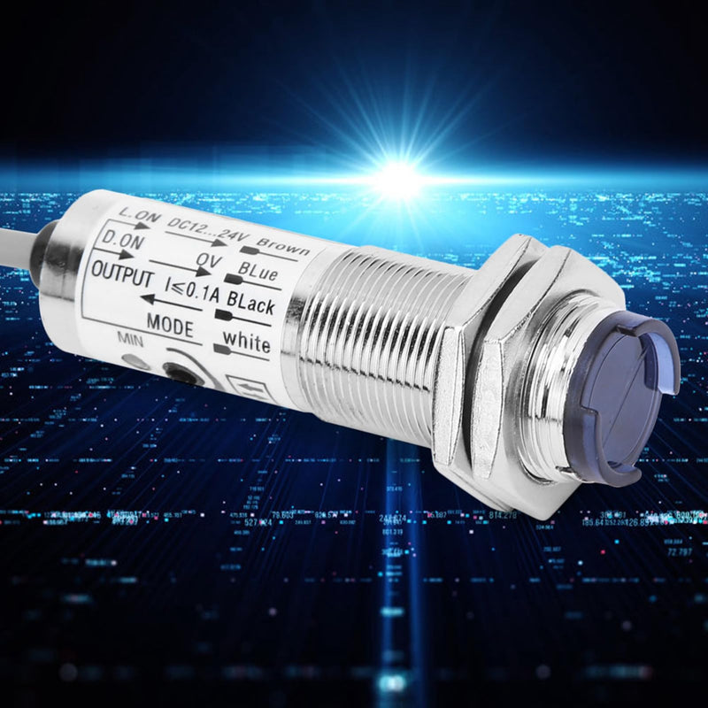 [Australia - AusPower] - Proximity Sensors CDD-40N 18MM 4 Wire Inductive Proximity Sensor Detection Switch NPN DC12-24V 10-30mm Sensing Dist,Fiber Optic Sensor 