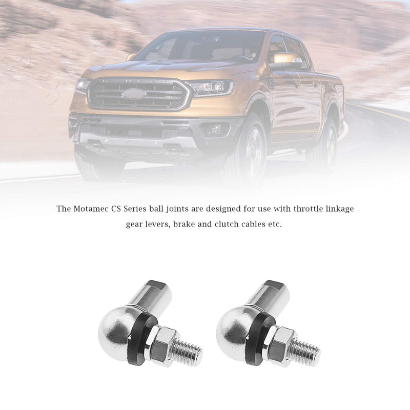 [Australia - AusPower] - Micro Traders 4Pcs Angle Linkage Ball Joint Kit, with Spring Clip Dust Seal CS DIN 71802 Gear Linkage Replacements M6 (RH) 