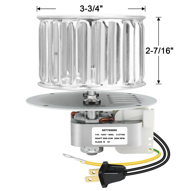 69357000, S69357000 Bathroom Fan Motor – Quiet Operation, High Airflow, Easy Installation, Includes S57769000 Motor, Compatible with 9605, 9605N, 9665, 9665N, H965 – Perfect for Home Ventilation