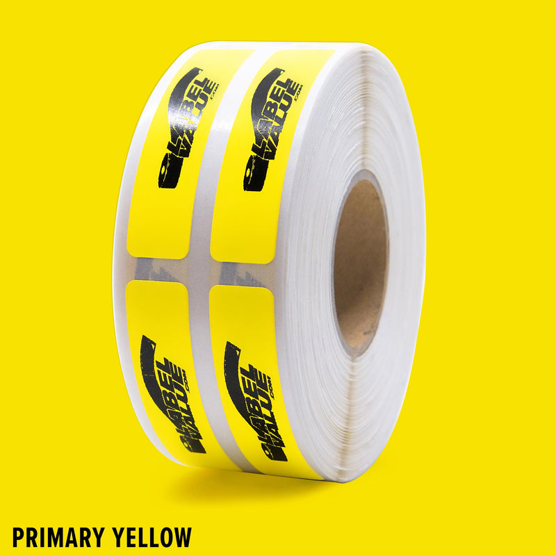 LabelValue Brand - Custom Printed .375” x 1.625” Custom Stickers - 1000 Labels/Roll | Customizable with Text and Graphics - Use for Business or Personal Projects