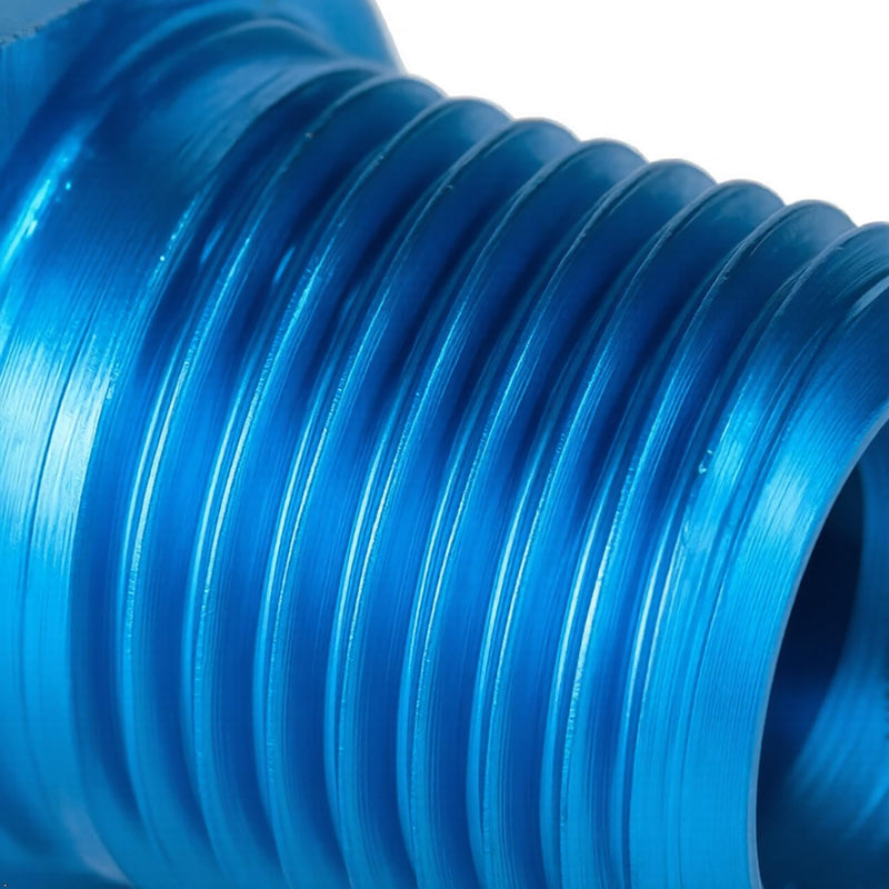 PrecisionGeek Aluminum 1/8 NPT to 1/8 NPT Male to Male Adapter/Coupling Plug, Anodized - 1 Piece (Blue) Blue