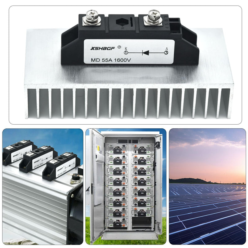 [Australia - AusPower] - MD55A1600V Anti-Reverse Diode Module for Solar Power Systems 1600V Peak Voltage 50A Load Capacity 