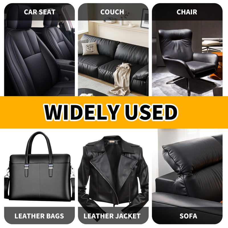 JuCheng Leather Repair Kit -Leather Repair Patch Self-Adhesive Waterproof Patch & Glue for Furniture, Car Seats, Sofa, Couch, Vinyl - Instant Fix for Tears & Scratches (Grey, 17X158 inch) Grey 17 in x 158 in