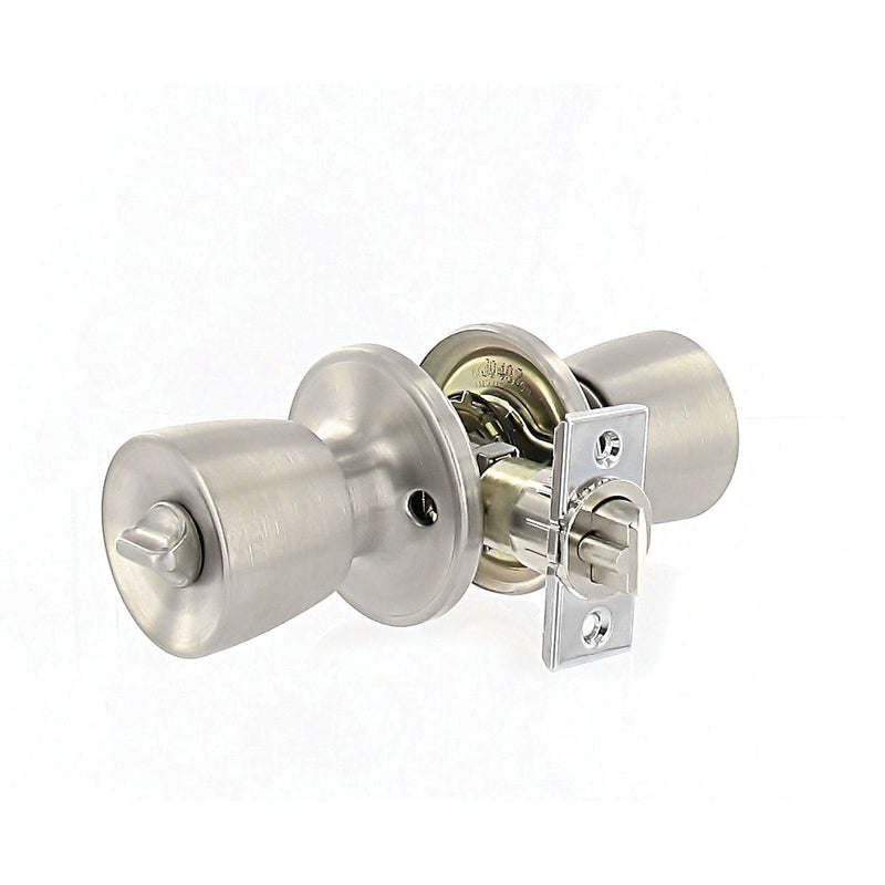 Valterra L32CS010 Stainless Steel Mobile Home Entrance Lock - Knob x Knob,Silver