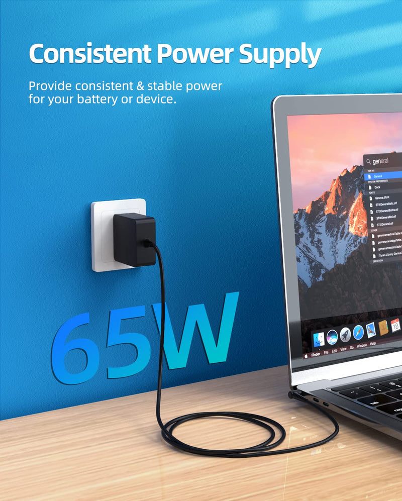 [Australia - AusPower] - Charger for Lenovo Laptop Charger - 65W 45W, (UL Safety Certified) 