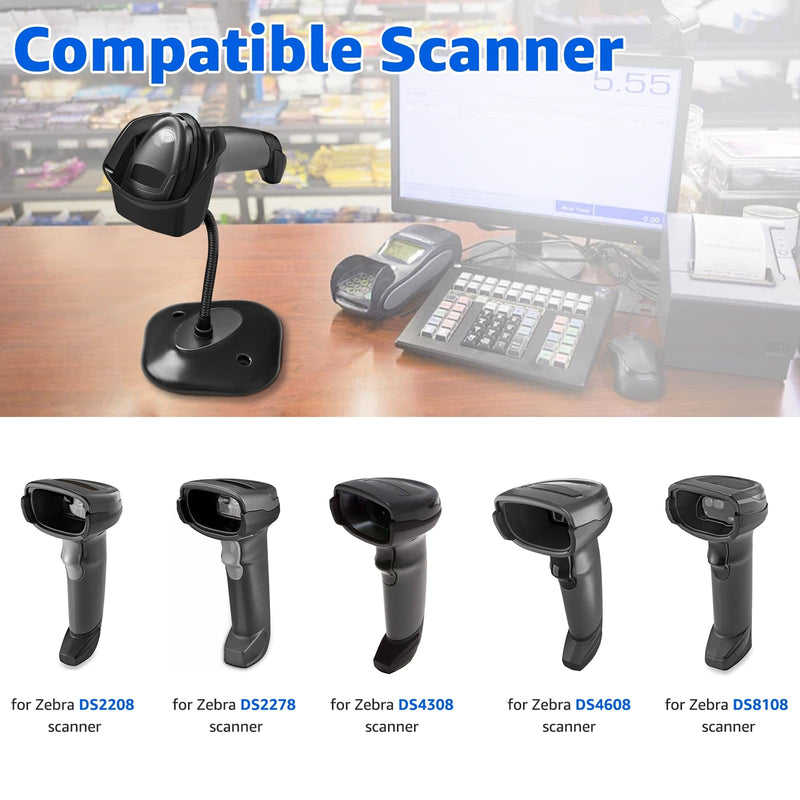 [Australia - AusPower] - Universal Barcode Scanner Holder [New Version 2026] for Symbol Zebra DS2208 DS2278 DS4308 DS4608 DS8108 DS2208 Stand Holder (1) 1 
