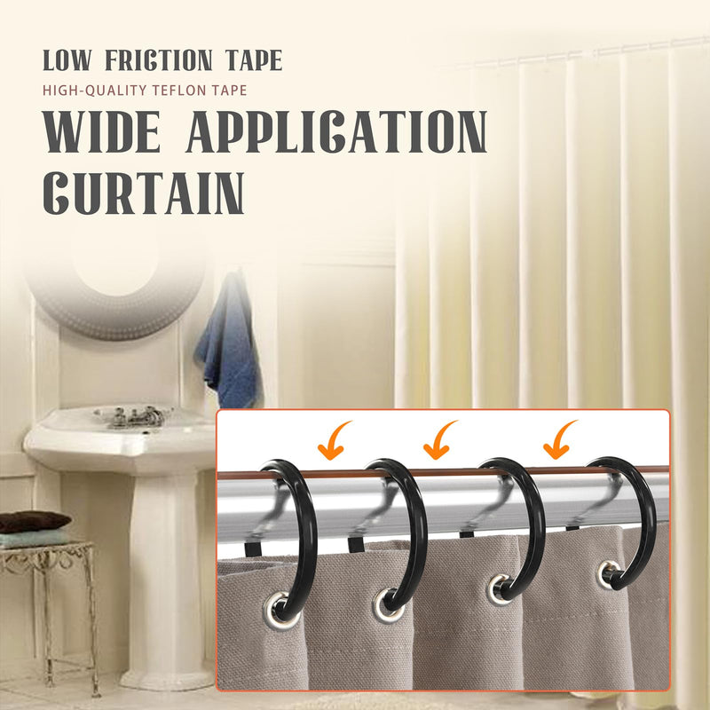 MEBMIK 1 Roll 1/2 Inch x 33 Feet Low Friction Drawer Slide Tape - Squeak Resistant, Abrasion Resistant Surface Protection Tape for Wood, Cabinet, Curtain, Furniture, Brown