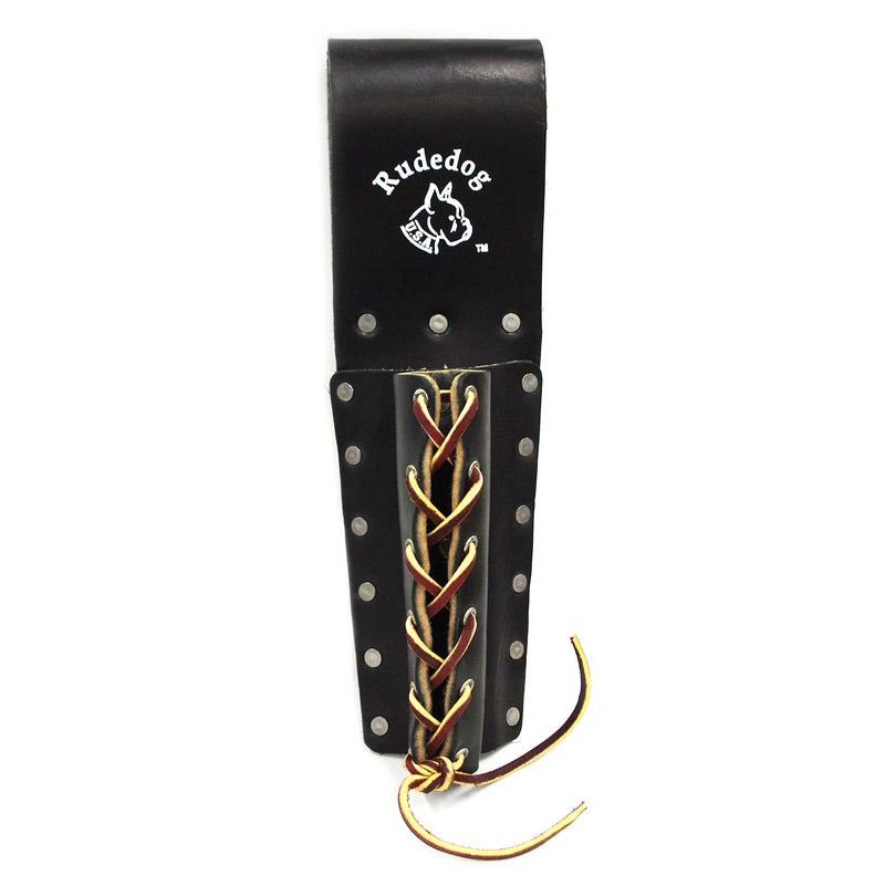 Spud Wrench and Bullpin Holder - Premium Black Leather - Rudedog USA #3017