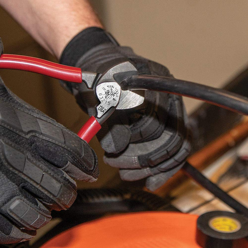 [Australia - AusPower] - Klein Tools 63215 Cable Cutter, Made in USA, High-Leverage 6.5-Inch Compact, Forged From US Made Steel, Ideal for Cutting Aluminum and Copper Cable Compact Cutter 