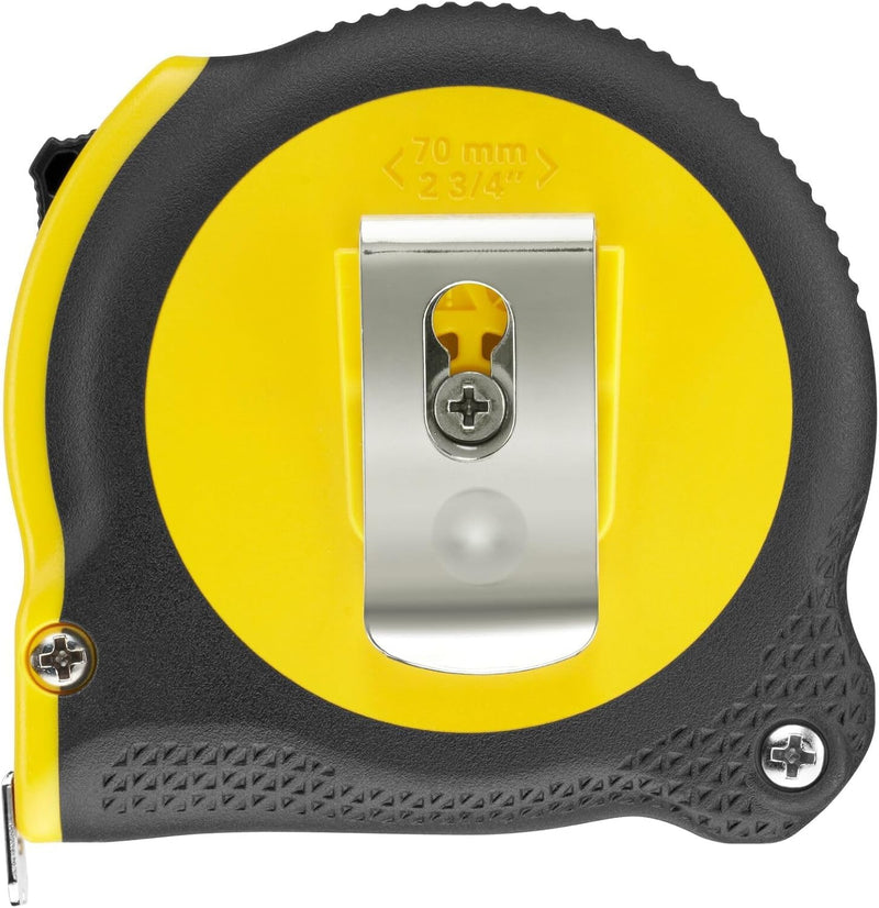 Stanley Tylon Tape Measure, 0-30-697 | 19mm Tape Measure Durable Coating Comfort Grip Accuracy Class II Slide Lock Function 5m Single