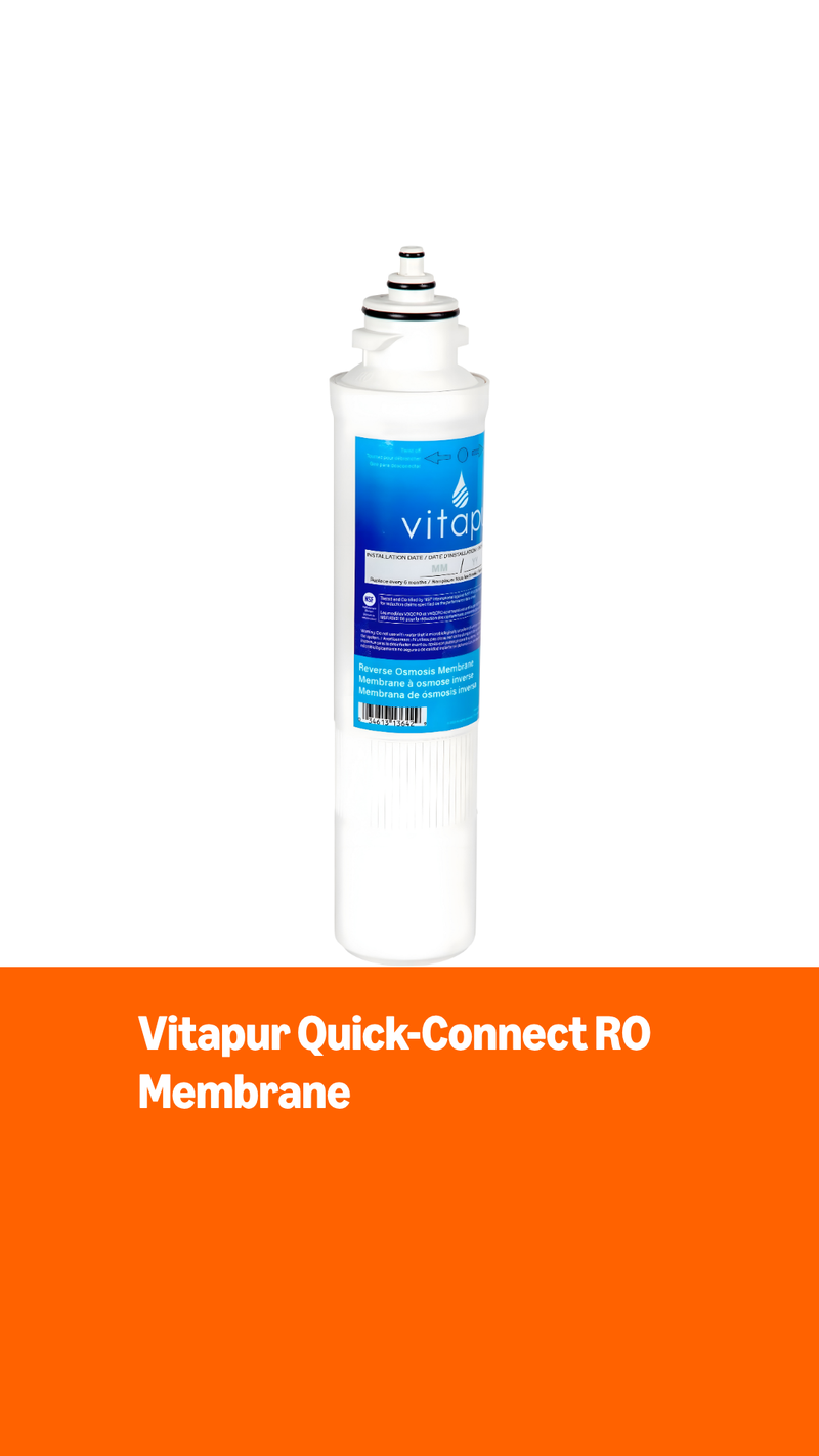 Vitapur Quick-Connect RO membrane replacement under-sink water filter cartridge
