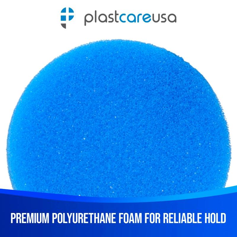 [Australia - AusPower] - PlastCare USA Premium Blue Round 2.5" Endodontic Foam – Pack of 50 Sponges for Optimal Dental Procedures & Root Canal Treatments 