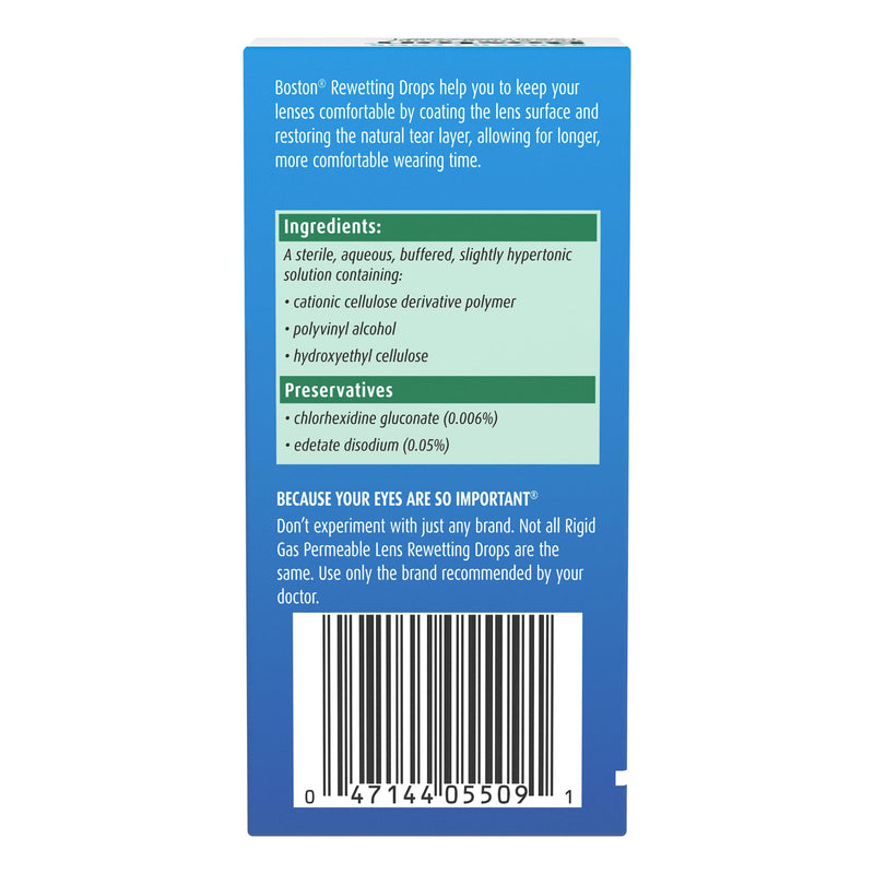 [Australia - AusPower] - Boston Contact Lens Solution, Rewetting Solution for Gas Permeable Contact Lenses, 0.33 Fl Oz 0.33 Fl Oz (Pack of 1) 