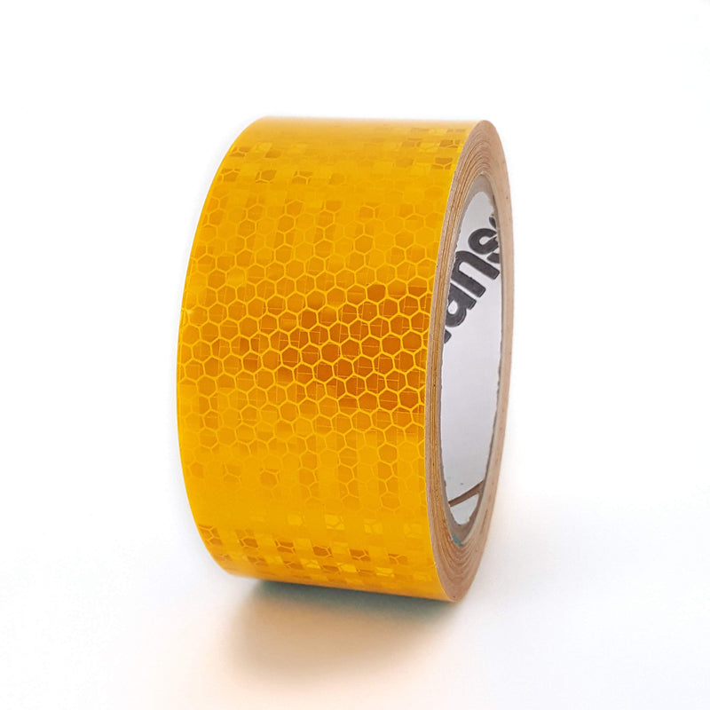 High Intensity Retro Reflective Tape (HXREF) [1 Roll] 2" (50mm) x 10 yds Yellow 2"(50mm) [1 roll]