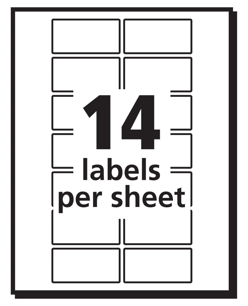 Avery Removable Labels, Removable Adhesive, 0.75" x 1.5", 504 Labels (5430)